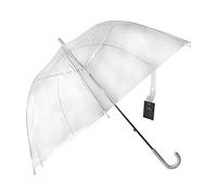 Unibos Large Clear Dome See Through Umbrella Handle Transparent Walking Brolly Ladies