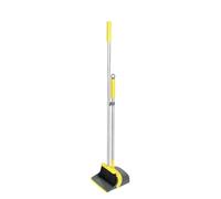 Unibos | Long Handled Dustpan & Brush Set - Broom & Dustpan Set Reduce Bending Tall Lobby Dustpan & 180 Degree Rotating Sweeping Brush Combo for Indoor Outdoor Garden Home Room Kitchen Office Lobby