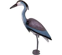 Unibos NATURAL Looking Heron Bird Decoy | Bird Deterrent Scarers for Garden Ponds & Fisheries | Standing Grey Heron | Weatherproof - 78CM