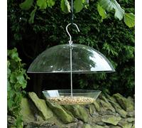Unibos Natures Market Large Adjustable Dome Wild Bird Feeder Transparent Clear