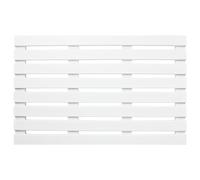 Unibos Premium Rectangular Wooden Bath Mat - Non Slip Shower Mat - Easy Clean - Comfortable for Feet - Draining Holes - Modern Design