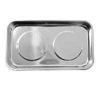Unibos | Rectangle Magnetic Parts Tray - Stainless Steel Magnetic Tray Mechanic Heavy Duty Non-Marking Magnetic Screw Tray - Nut & Bolt Sockets, 140mm X 240mm Screws Bowl Magnetic Tool Holder (1)