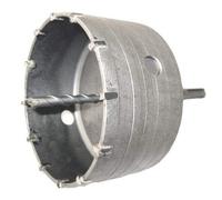 Unibos | Tungsten Carbide Tipped Core Drill 110 mm Diameter Sds Hole Cutter | TCT C/W Pilot Bit SDS Shank Arbor | For The Use In Drilling Brick, Concrete & Masonry