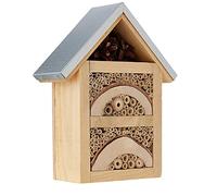 Unibos | Wild Insect Hotel | Eco-Friendly Bug House for Bees Butterflies Insects in Garden | Kids Friendly | Weather Resistant Bug Shelter | Hanging Bee Home | Nest Box | Metal Roof