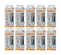 Unibulb B22 Bayonet GLS, 806 Lumens, 7.3W LED Light Bulb, Replaces 60W, 6500K Daylight, Non-Dimmable, 25yr lifespan (10)