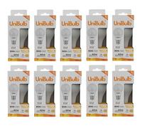 Unibulb BC / B22 / Bayonet, GLS, 7.3W LED Light Bulb, 806 Lumens, 3000K Warm White, Replaces 60W, Non-Dimmable, 25yr Lifespan (10)