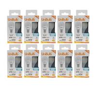 Unibulb E14 Energy Saving LED Light Bulb, Small Edison Screw (SES), 4.2W, 470lm, 40W Equivalent, Daylight 6500K, Golf Ball Bulb, P45, 220-240V, Non-Dimmable, 25,000hr lifespan, Pack of 10