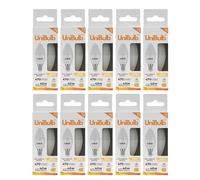 Unibulb E14 SES LED Candle Bulbs, 470 Lumens, Warm White 2700K, 4.2W, Replaces 40W, 25yr Lifespan (10)