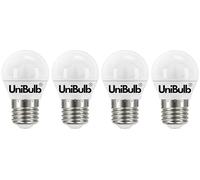 Unibulb E27 Edison Screw (ES) 4.2W Energy Efficient LED Golf Light Bulb, 470 Lumens, 2700K Warm White, 40W Equivalent, 15,000hr Life, Non-Dimmable, Pack of 4