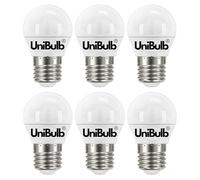 Unibulb E27 Edison Screw (ES) 4.2W Energy Efficient LED Golf Light Bulb, 470 Lumens, 6500K Daylight, 40W Equivalent, 15,000hr Life, Non-Dimmable, Pack of 6