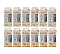 Unibulb E27 Edison Screw (ES) 7.3W LED Light Bulb, 806 Lumens, 2700K Warm White, Replaces 60W, Non-Dimmable, 25yr Lifespan (12)