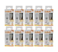 Unibulb E27 Edison Screw (ES) LED Golf Ball Light Bulb, 470 Lumens, 4.2W, 2700K Warm White, Replaces 40W, Non-Dimmable, 25yr Lifespan (10)