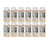 Unibulb E27 Edison Screw (ES) LED Golf Ball Light Bulb, 470 Lumens, 4.2W, 2700K Warm White, Replaces 40W, Non-Dimmable, 25yr Lifespan (12)