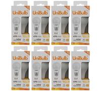Unibulb E27 Edison Screw (ES) LED Light Bulb, 470 Lumens, 4.2W, 2700K Warm White, Replaces 40W, 25yr Lifespan, Non-Dimmable (8)