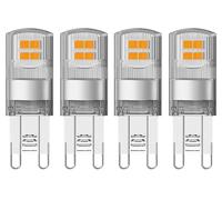 UniBulb G9 LED Light Bulbs, 470 Lumens, 4.2W (40W Halogen Equivalent), Warm White (2700K), 220-240V, Bi-Pin Base Energy Saving, T3, Pack of 4