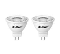 Unibulb GU5.3 MR16 3.4W Energy Efficient LED Spotlight Light Bulb, 345 Lumens, 3000K Warm White, 35W Equivalent, 15,000hr Life, Non-Dimmable, Pack of 2