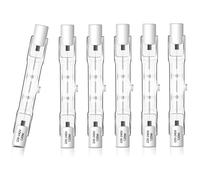 Unibulb Halogen Floodlight Light Bulb R7S J78 78mm Linear 2250 lumens 120W 2900K (Warm White) Dimmable - Pack of 6
