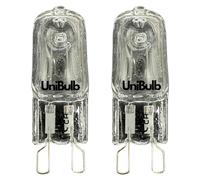 UniBulb Halogen G9 300℃ Heat Tolerant Chandelier/Oven/Microwave Capsule Light Bulb 320lm 40W 2800K (Warm White), 2000hr Life, Pack of 2