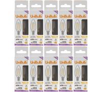 Unibulb Led Filament Candle E14 (Ses) 470Lm 4W (Replaces 40W) 2700K (Warm White) Light Bulb - Box Of 10
