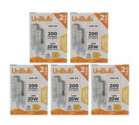 Unibulb Led G9 200Lm 1.8W (Replaces 20W) 2700K (Warm White) Capsule Light Bulb - Pack Of 10