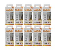 Unibulb Led Gls B22 (Bc) 806Lm 7.3W (Replaces 60W) 2700K (Warm White) Dimmable Light Bulb - Pack Of 10