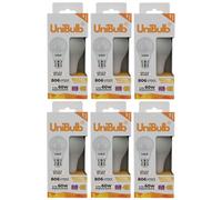 Unibulb Led Gls B22 (Bc) 806Lm 7.3W (Replaces 60W) 2700K (Warm White) Dimmable Light Bulb - Pack Of 6