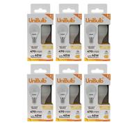 Unibulb Led Golf E14 (Ses) Bulb 470Lm 4.2W (Replaces 40W) 3000K (Warm White) Light Bulb - Pack Of 6