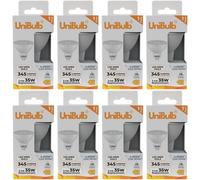 Unibulb Led Mr16 Gu5.3 345Lm 3.4W (Replaces 35W) 4000K (Cool White) Downlight Spot Light Bulb - Pack Of 8