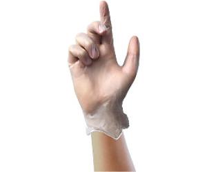 UNICARE Clear Vinyl GS007X Disposable Gloves Vinyl Powdered Transparent Extra Large (XL) 100 Pieces