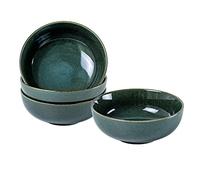 UNICASA Soup Bowls, Green Cereal Bowl 16 cm - 18OZ, Ideal as Salad Bowl, Dessert Bowl, Cornflakes Bowl, Table Service for 4 Person, Dishwasher-Safe Crockery Set