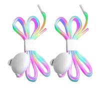 Unicavu LED Light Up Shoelaces, Glow in the Dark Neon Laces with 3 Flashing Modes, Water Resistant Bright Shoe Laces for Night Running Cycling Skating Walking Dance Party Festival Christmas Halloween