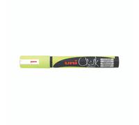 Uni-Ball UniChalk PWE5M Glass Marker Bullet Tip Fluorescent Yellow (Pack of 6) 264622000