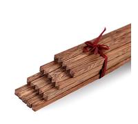 Unichart Chinese Ebony Organic Natural Wood Chopsticks 10 pairs set without paint wax wooden skid by Fine commodities Reusable Dishwasher Safe Khaki