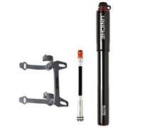 UNICHE Tech BV Mini Bike Pump with Gauge, Big Volume Frame Pump | 110 PSI, Presta & Schrader Valve Compatible, Aluminum Construction, Portable Bike Pump for MTB, Gravel Bike, Tubeless Tire