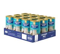 Unichef Rich & Creamy Coconut Milk 400ml x12 Cans - Dairy-Free, Plant-Based, 14% Fat, Easy Open Lid