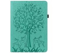 Unichthy 3D Tree Case for Google Pixel Tablet (2023), Slim Folding Multi-Angle Stand Card Holder Cover for 11-inch Google Pixel Tablet 2023 Release Green