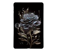 Unichthy Basic Case for HONOR Pad 9 12.1-inch 2024 Tablet for Women with Soft TPU Reinforced Corner Anti-Scratch Slim Fit Shockproof Tablet Black Cover for HONOR Pad 9 - Black Roses
