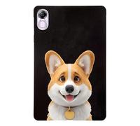 Unichthy Basic Case for HONOR Pad X9 11.5 inch 2023 with Soft TPU Reinforced Corner Anti-Scratch Cute Cartoon Cats Dogs Shockproof Tablet Black Cover for HONOR Pad X9 2023 Tablet - Corgi