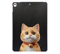 Unichthy Basic Case for iPad 10.2 inch, iPad 9th/8th/7th Generation 2021/2020/2019 with Soft TPU Anti-Scratch Cute Cartoon Cats Dogs Shockproof Black Cover for iPad 9/8/7(10.2inch) - Ginger Cats
