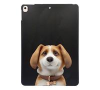 Unichthy Basic Case for iPad 10.2 inch, iPad 9th/8th/7th Generation 2021/2020/2019 with Soft TPU Anti-Scratch Cute Cartoon Cats Dogs Shockproof Black Cover for iPad 9/8/7(10.2inch) - Harrier