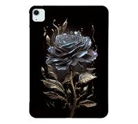 Unichthy Basic Case for iPad Air 13 inch (M3 2025 /M2 2024) for Women with Soft TPU Reinforced Corner Anti-Scratch Shockproof Tablet Black Cover for 2024/2025 13-inch iPad Air - Black Roses