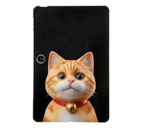Unichthy Basic Case for OnePlus Pad 2 / OnePlus Pad Pro 12.1 inch 2024 with Soft TPU Reinforced Corner Anti-Scratch Slim Fit Cute Cartoon Cats Dogs Shockproof Tablet Black Cover - Ginger Cats