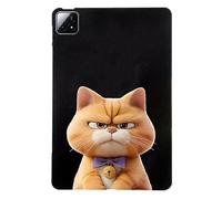 Unichthy Basic Case for Xiaomi Pad 6S Pro 12.4 2024 with Soft TPU Reinforced Corner Anti-Scratch Cute Cartoon Cats Dogs Shockproof Tablet Black Cover for iaomi Pad 6S Pro 12.4 Tablet - Naughty Cat