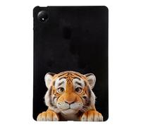 Unichthy Basic Case for Xiaomi Redmi Pad SE 8.7 inch 2024 with Soft TPU Reinforced Corner Anti-Scratch Cute Cartoon Shockproof Tablet Black Cover for Redmi Pad SE 8.7 inch Tablet - Baby Tiger