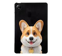 Unichthy Basic Case for Xiaomi Redmi Pad SE 8.7 inch 2024 with Soft TPU Reinforced Corner Anti-Scratch Cute Cartoon Cats Dogs Shockproof Tablet Black Cover for Redmi Pad SE 8.7 inch Tablet - Corgi