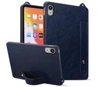 Unichthy Basic Stand Case for iPad Air 13 inch (M3 2025 /M2 2024) Soft Wrist Strap Design Shockproof Official PU Leather Slim Fit Cover for 2024/2025 13-inch iPad Air - Blue