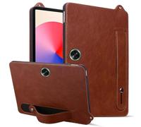 Unichthy Basic Stand Case for OnePlus Pad Go 11.35 Inch 2024 Soft Wrist Strap Design Shockproof Official PU Leather Slim Fit Cover for Oneplus Pad Go Tablet - Brown