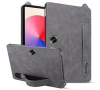 Unichthy Basic Stand Case for OnePlus Pad Go 11.35 Inch 2024 Soft Wrist Strap Design Shockproof Official PU Leather Slim Fit Cover for Oneplus Pad Go Tablet - Grey