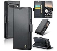 Unichthy Case for Google Pixel 10 / Pixel 10 Pro Cover Official Lightweight Shockproof Premium Leather Wallet Case with [RFID Blocking] 3 Card Slots Stand Magnetic Flip Phone Case Black