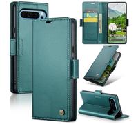 Unichthy Case for Google Pixel 10 Pro XL Cover Official Lightweight Shockproof Premium Leather Wallet Case with [RFID Blocking] 3 Card Slots Stand Magnetic Flip Skin for Google Pixel 10 Pro XL Green